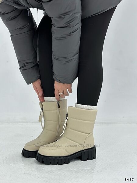 Ботинки зима беж