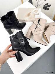 Ботинки деми, натуральная кожа, мокко/черные