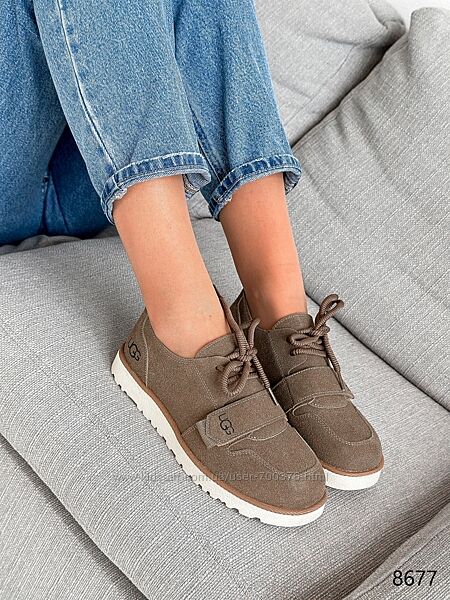 Туфлі Ugs, натуральна замша, хакі