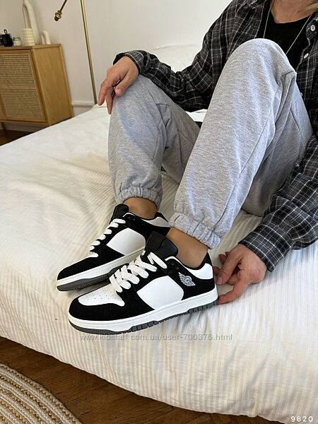 Кросівки, натуральна шкіра, чорно - білі