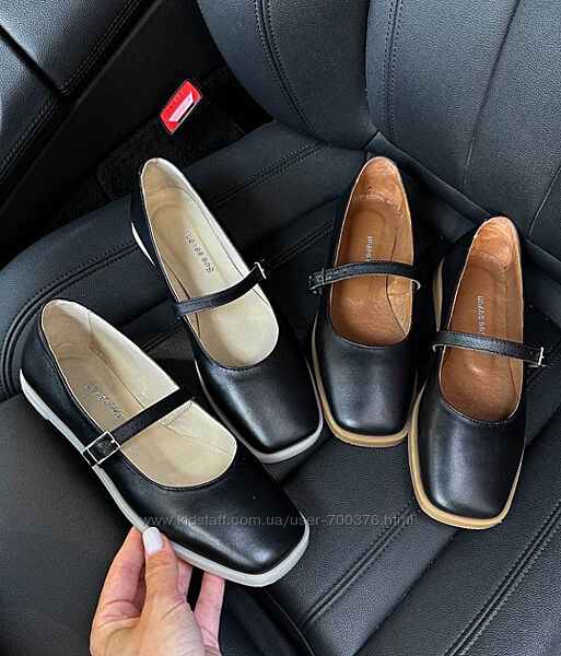 Туфлі, натуральна шкіра, чорні