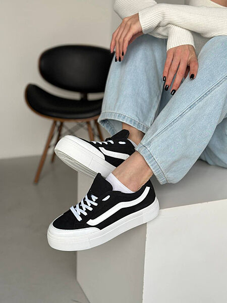 Кеди, натуральний нубук, чорні