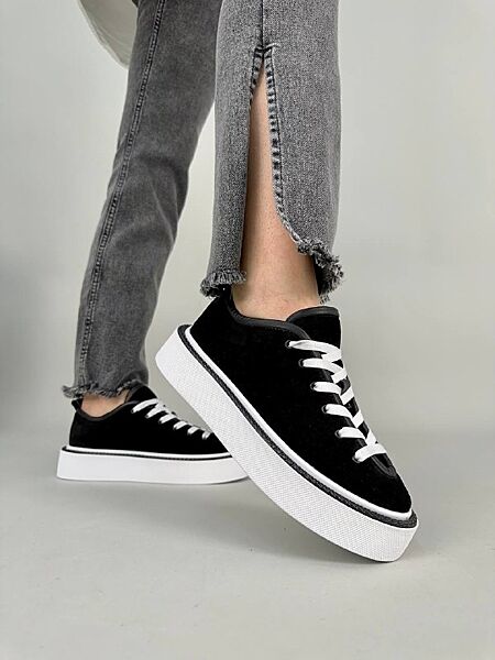 Кеди, натуральна замша, чорні