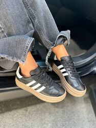 Кеди, натуральна шкіра флотар, чорні