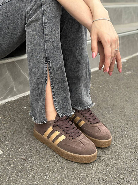 Кеди, натуральна замша, графітові