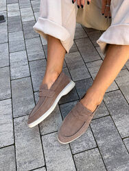 Лофери, натуральна замша, капучино