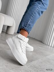 Кросівки високі зима Adi білі