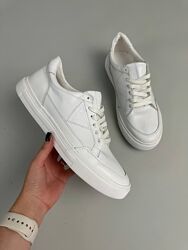 Кеди чоловічі, натуральна шкіра, білі