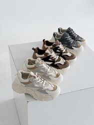 Кросівки Isla, беж/коричневий/капучино/сірий