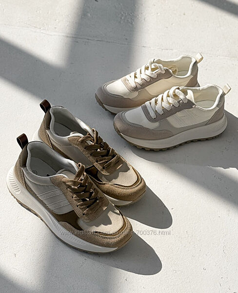 Кросівки Benit беж/коричневий, беж/сірий