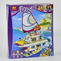  Bela Friends 10760 конструктор Катамаран Саншайн для девочки аналог лего