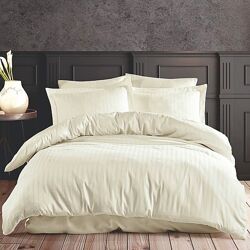 Шикарное постельное белье Satin Stripe De Luxe фабричная Турция