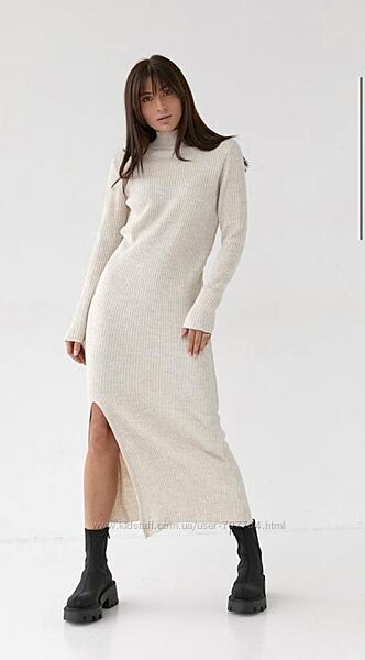 неймовірна сукня ангора рубчик