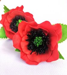 Резиночки для волосся маки 