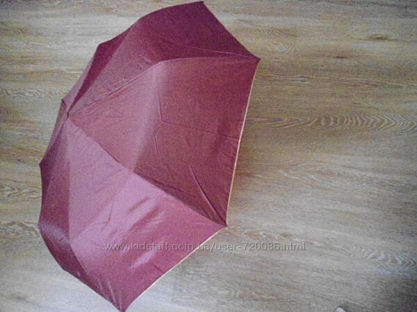 Зонт зонтик полуавтомат изнутри золотистый