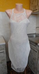 платье белое ажурное Terranova S/M 