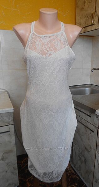 платье белое ажурное Terranova S/M 