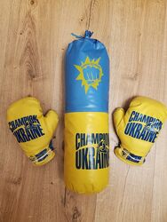 Боксерський набір груша і рукавиці Champion of Ukraine Danko M-UA