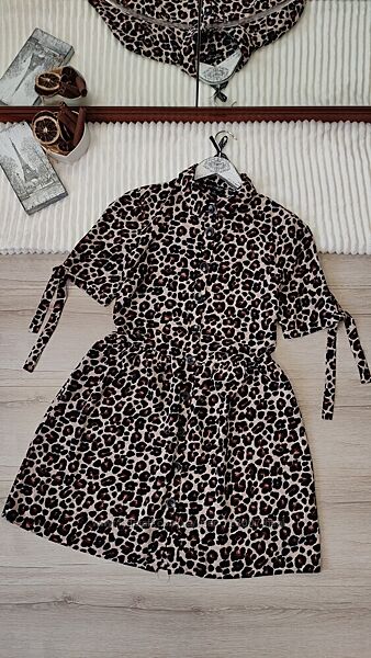 Леопардова сукня на гудзиках Miss Selfridge p S-M
