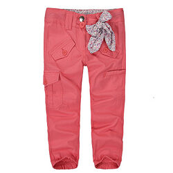 Модные коттоновые легкие штаны для девочки на 7-8 лет