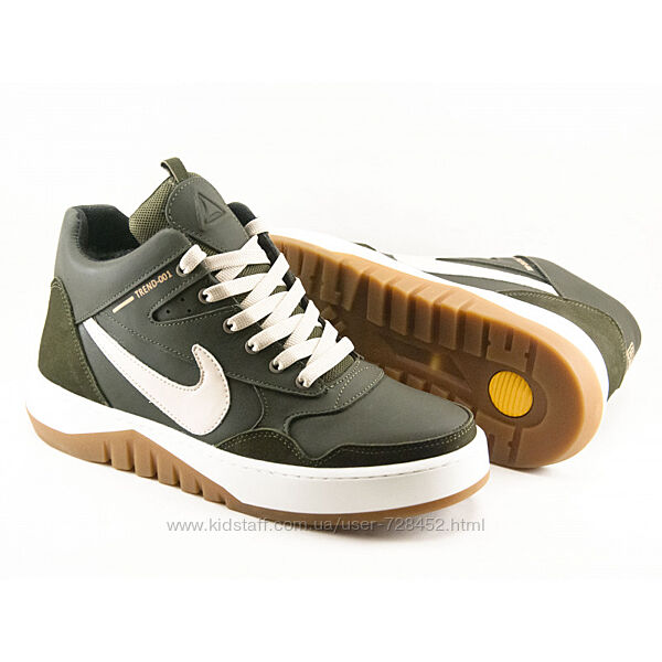 Ботинки зимние Nike зеленый