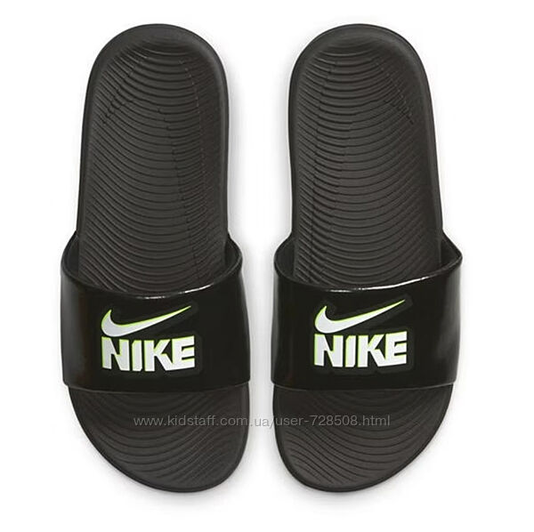 Nike. Оригинал. Вьетнам. Шлепанцы Nike kawa slide fun black.