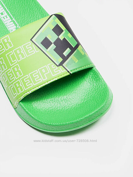 Minecraft. Шлепанцы флип флопы Minecraft.