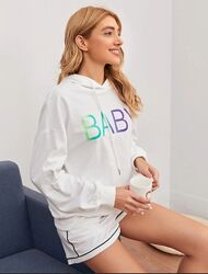 Shein. Из Англии. В наличии. Худи оверсайз с надписью Baby