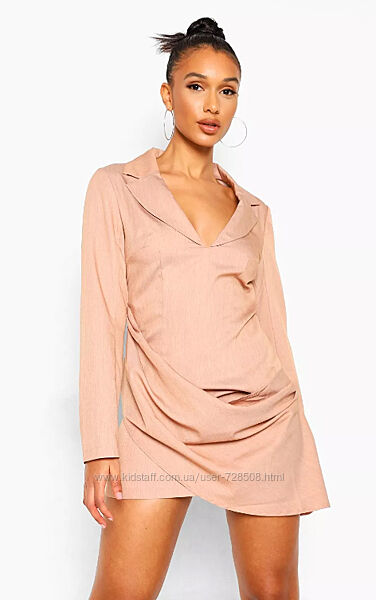 Boohoo. Англия. В наличии. Платье с драпировкой.