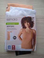 2шт. Майки Есмара в рубчик р. М 40/42 євро