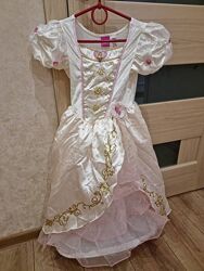 Шикарное нарядное новогоднее платье Рапунцель disney 116-122-130 см