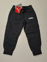 Черные спортивные штаны джоггеры PUMA 4т 104 3-4г