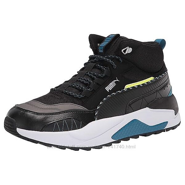 Фірмові зимові демісезонні чорні кросівки PUMA X-RAY 2 SQUARE MID WINTER
