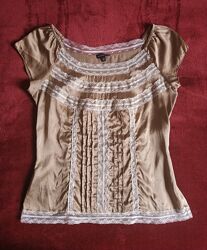 Шовкова блузка в білизняному стилі шёлковая блузка в бельевом стиле
