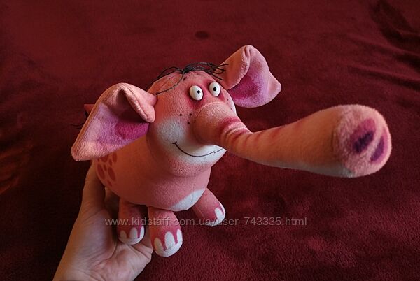 Рожевий слон Робі Fancy розовый слонёнок Роби 19 см