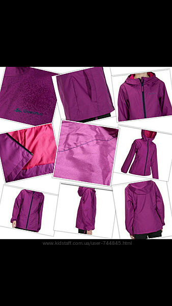 Куртка водонепроникна вітровка для дівчинки decathlon 10-12 років