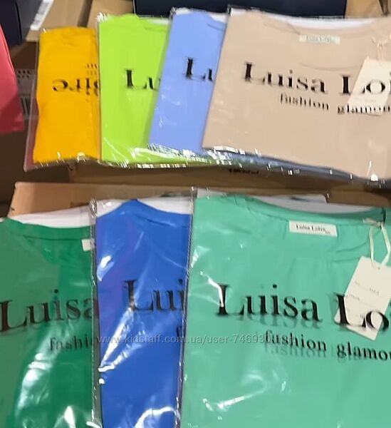 Базова італійська футболка luiza loire, в кольорах, бавовна 
