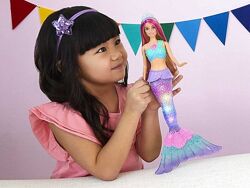 Кукла Barbie Дримтопия русалочка Сияющий хвостик.