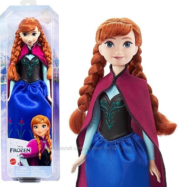 Принцеса лялька Дісней Анна Anna від Mattel Disney.