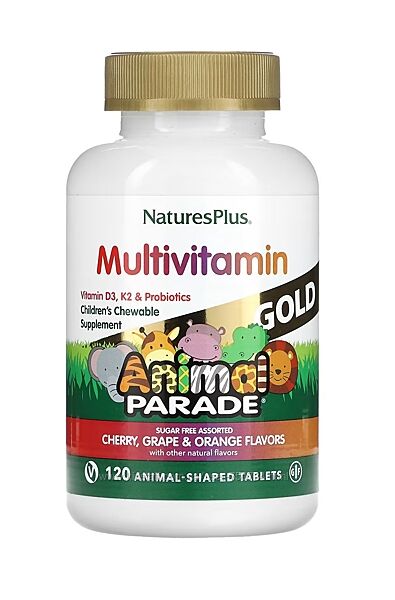Мультивітаміни Animal Parade Gold 120 таблеток NaturesPlus 