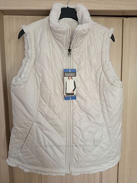 Безрукавка двусторонняя Nicole Miller на молнии цвет ivory размер L