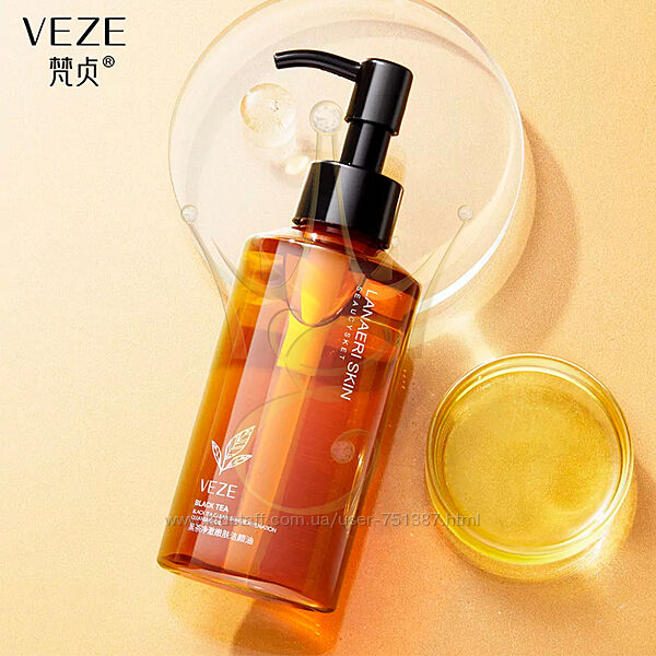 Гідрофільна олія VEZE Clean Skin Rejuvenation Cleansing Oil Black Tea