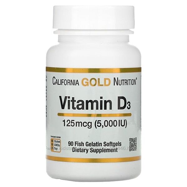 Витамин D3 California Gold Nutrition