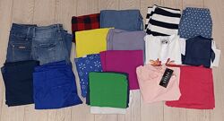 Пакет женских вещей платья, джинсы, юбка, штаны