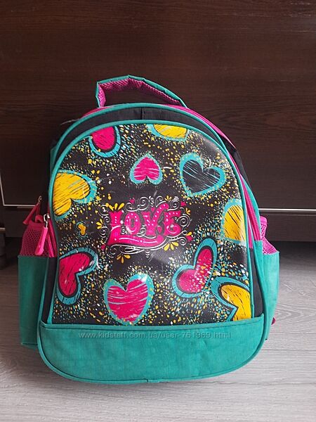 Рюкзак та сумка для змінного взуття молодша школа для дівчинки 