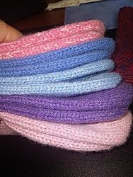 Теплые носочки, тапочки, ручная работа, кашемир