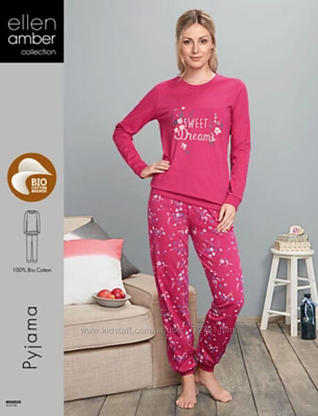 Пижамные штаны джоггеры, для дома и отдыха от Ellen Amber. Германия. XL 