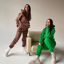 Теплий костюм тринитка на флісі S, M, L, XL