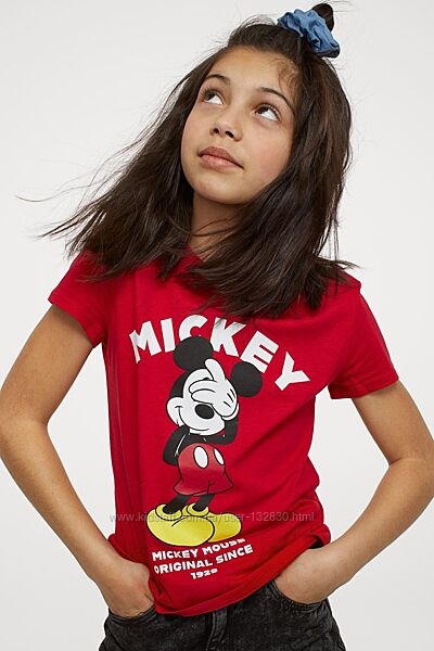Яркая футболка H&M Микки Маус
