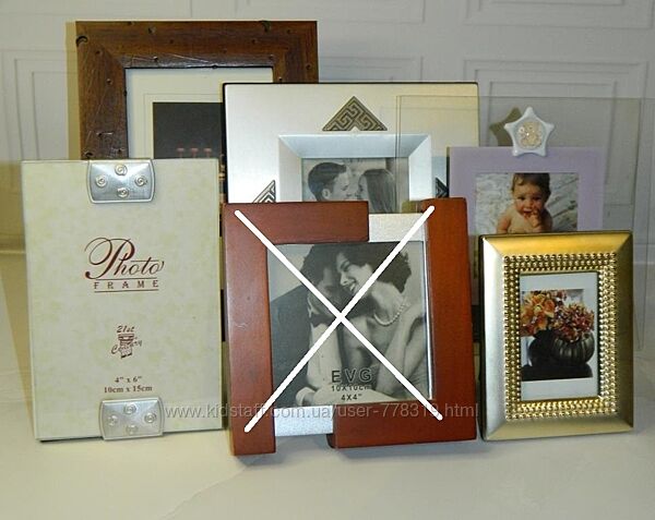 Рамки для фото дерево пластик металл